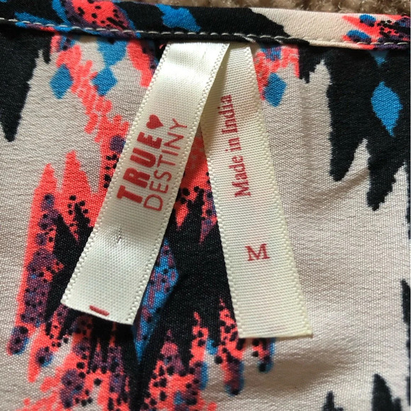 True Destiny Patterned Summer Dress with Pockets Size Medium - Picture 5 of 6